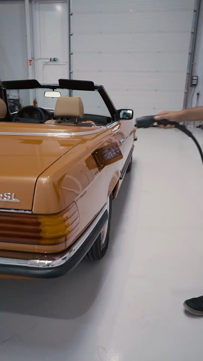 Turning A Classic Mercedes Electric! 😱 #mercedes #cars #electric