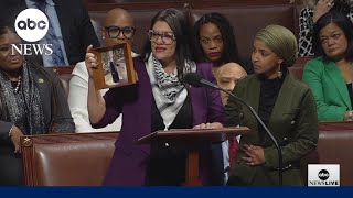 Tlaib tears up as she defends herself against censure move over Israel criticism