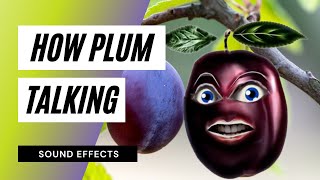 How Plum Talking - Talking Plum Fruit Sound Effect Animation