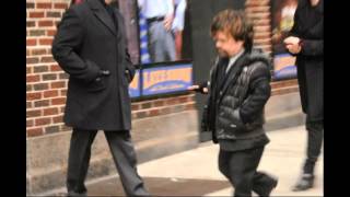 Peter Dinklage arriving at Letterman Show