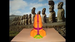 XTLW6 IDEX 3D Time-lapse Печать Моаи