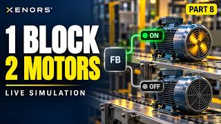 PLC Function Blocks Explained: Control 2 Motors with 1 FB | Part 8