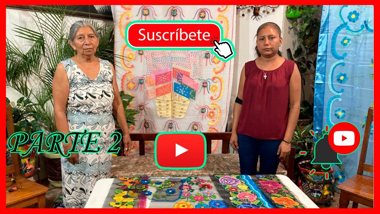 Bordados de Petatillo Alta Seda - María Elena Jiménez - Chiapa de Corzo - Tambor y Pito - Parte 2