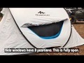 Quechua 2 Seconds Pop Up Tent "Fresh & Black" 3 Person Tent Review and Pack Down