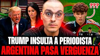 Trump abandona entrevista tras insultar a periodista-Ponen cancion hot en vez de Himno argentino