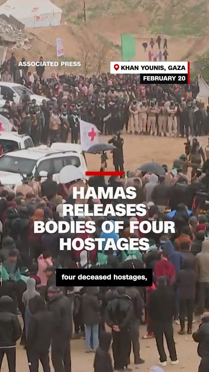 Hamas releases bodies of four hostages
