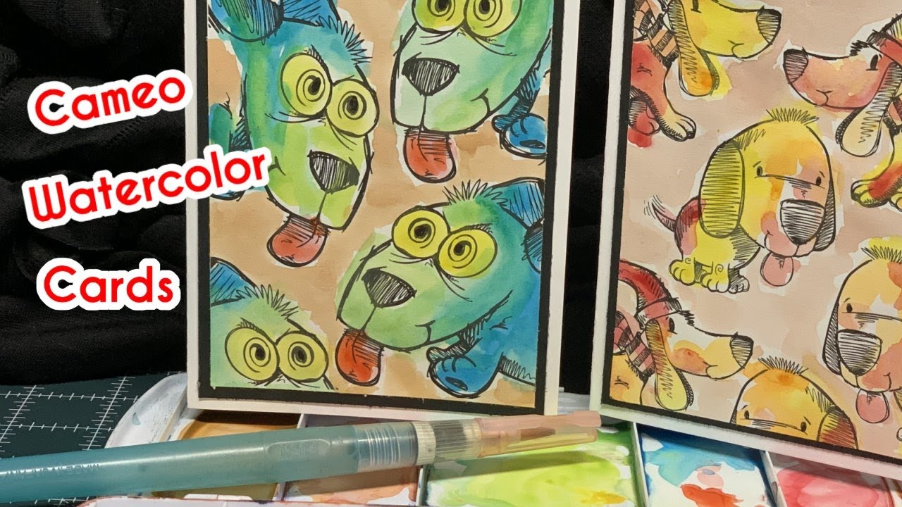 Dollar Tree Watercolor Painted Cards YouTube