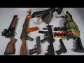 AK47 and AR15 or M4 Machine Gun Airsoft Toy Gun Nerf Gun - Realistic Toy Guns Collection