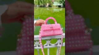 Making a beaded bag (ASMR)