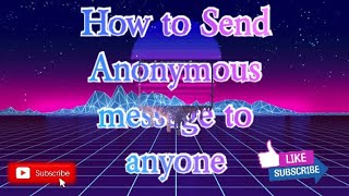How to send anonymous messages to anyone for free#plotstory #anonymous screenshot 2