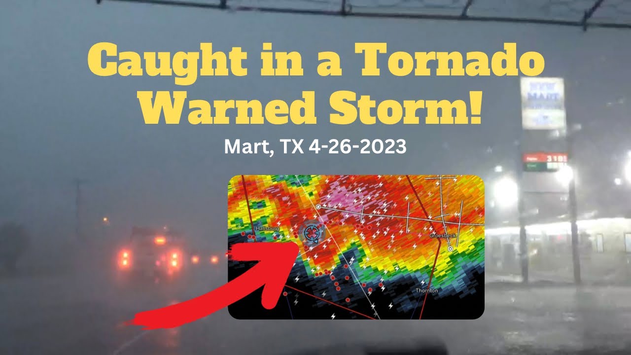 Storm Chaser Caught in a Tornado Warned Storm! - YouTube