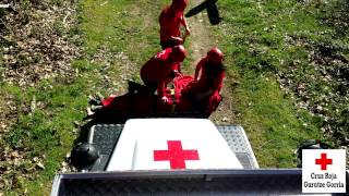 Participante prueba BTT lesionado –Rescata Cruz Roja Durango – Evacúa helicóptero Ertzaintza