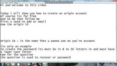 How To Create A free Origin Account