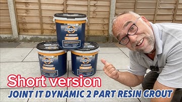 Best way to install joint it dynamic 2 part resin grout #jointing #grouting #pointing #diy #patio