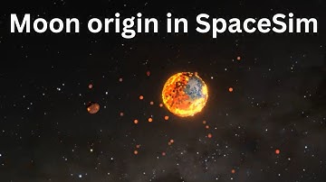 SpaceSim simulation on how the moon formed basically