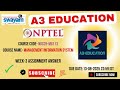 NPTEL Management Information System Week 3 Assignment Answers | NOC25-MG133 | Jul–Dec 2025