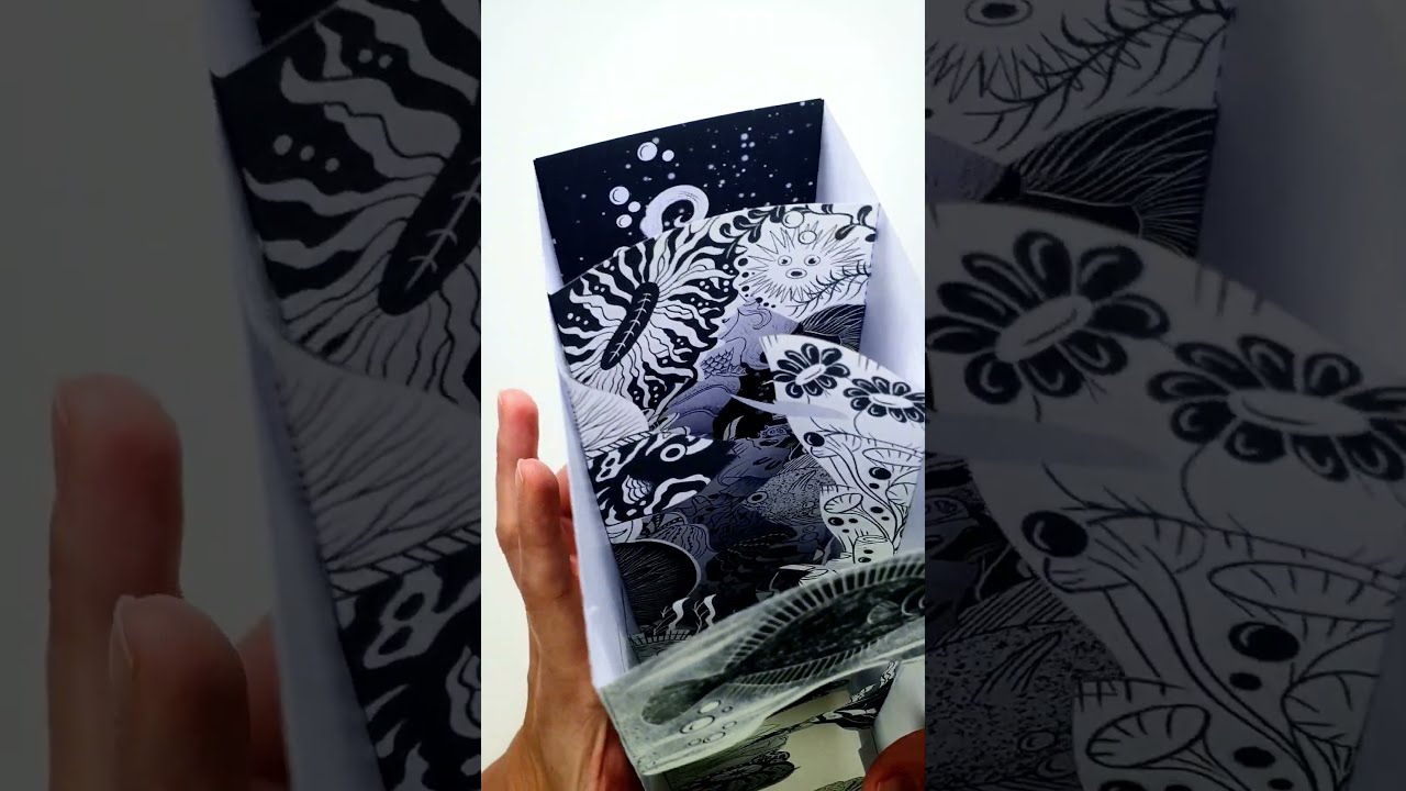 Mermaid DIY paper book nook