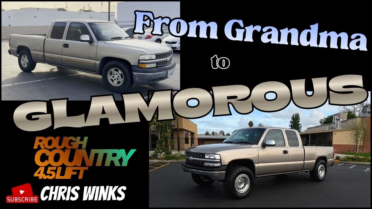 2002 Silverado 1500 Rough Country 4.5 Lift install | From Grandma to Glamorous