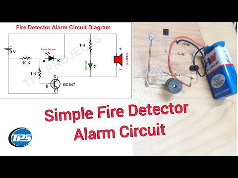 How to make a Simple Fire Detector Alarm Circuit | BC547 Project | simple Electronics Project