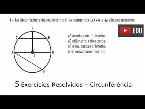 Exercícios de Circunferência - SARESP 6º e 7º anos.