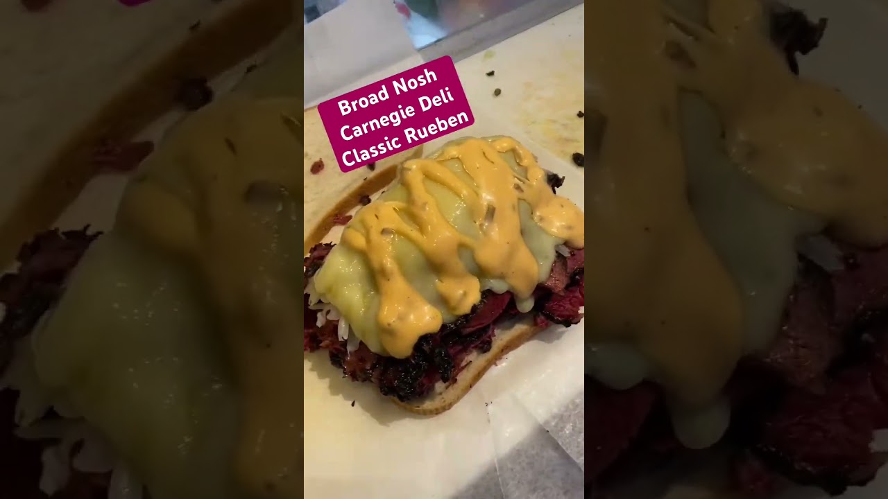 Broad Nosh Bagels Deli Classic Carnegie Deli Rueben Sandwich #shorts Broad Nosh Bagel Deli Catering NYC