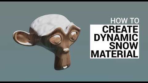 Blender 2.8: Create dynamic snow material