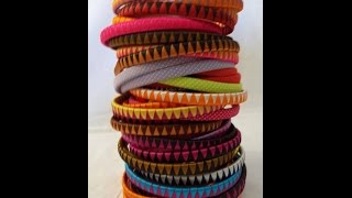 encapando tiara com fitas de cetim - duas cores