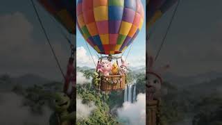 Molly Naik Balon Udara Raksasa! Terbang Tinggi Lihat Air Terjun! 🎈😱
