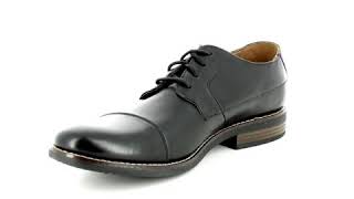 Clarks Becken Cap G Fit Black leather formal shoes