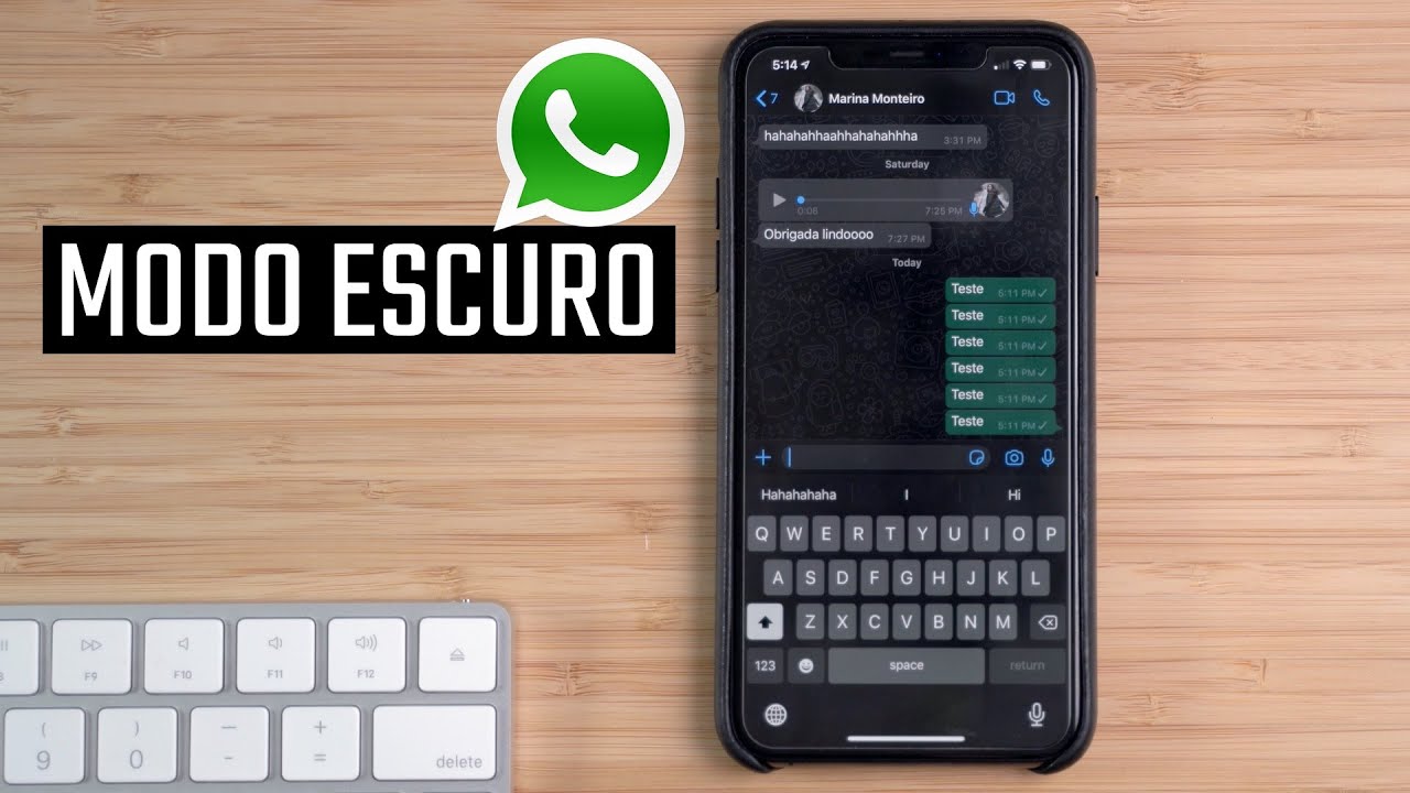 Como habilitar o MODO ESCURO no WhatsApp! iOS e Android - YouTube