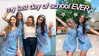 my last EVER day of high school! || final school vlog :( 3/3