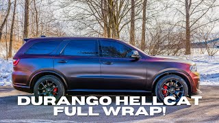 Durango Hellcat FULL WRAP! + Ceramic Coat Dodge Durango Wrap Ideas