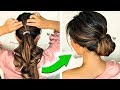 ★ 3 ❌ 2-MINUTE HOLIDAY UPDO HAIRSTYLES 2017 ❌ with PUFF!  EASY EVERYDAY BUNS FOR LONG MEDIUM HAIR