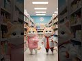 Adorable  kitti's Dance 🩰💃😺! Kitten Dance 🐾🐈  #cutecat #cat #shorts