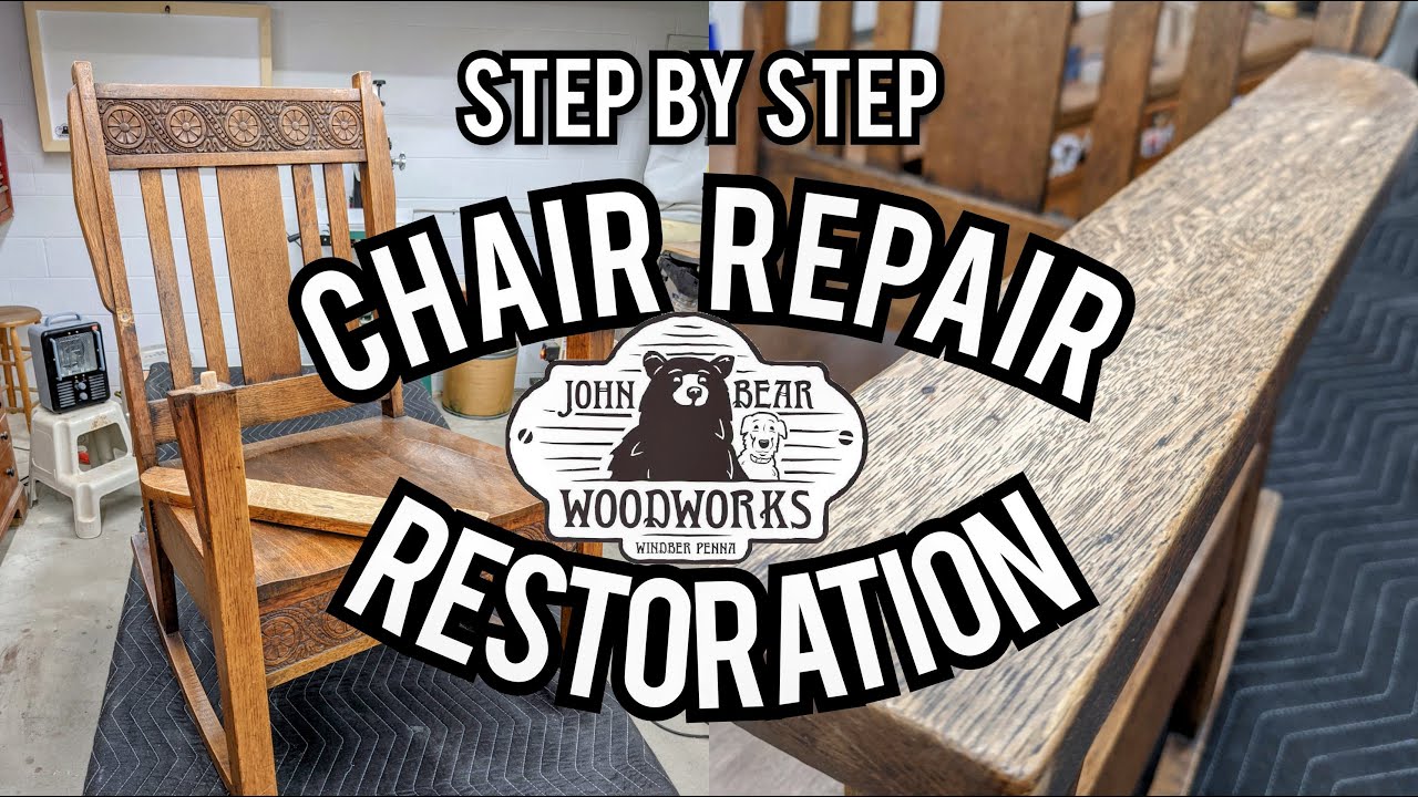 Step by Step Rocking Chair Repair and Restoration | How to Repair