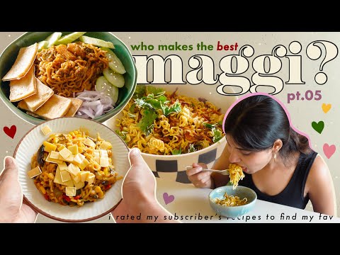 i rated your maggi recipes to find the best one 👑  pt.05