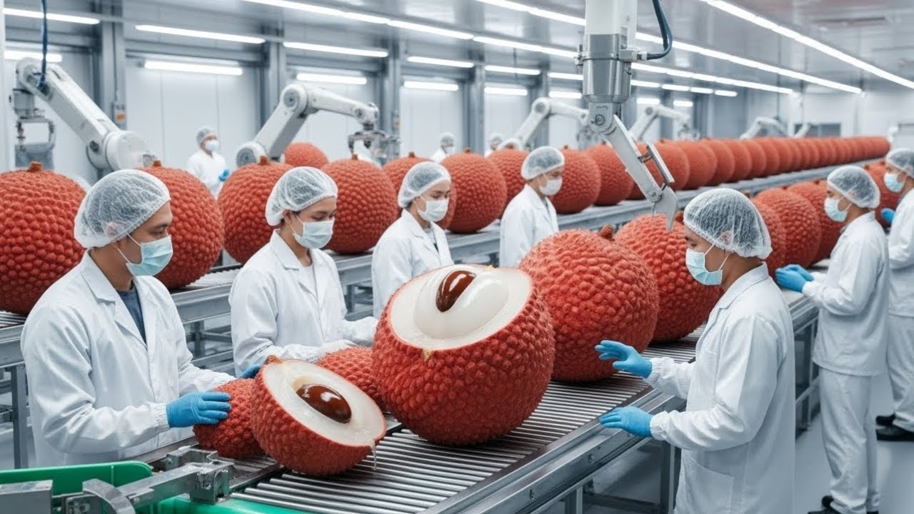 inside the lichi juice factory - (full process) How million dollar bands are made..