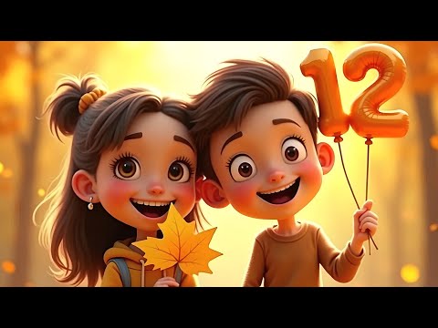 Песенка про 12 месяцев для детей | Учим месяцы года с весёлой песенкой и звуками природы!