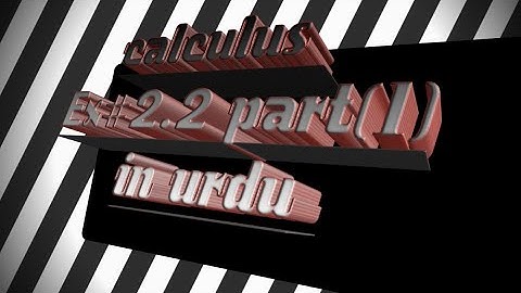 Calculus with analytical geometry, exercise 2.3, examples