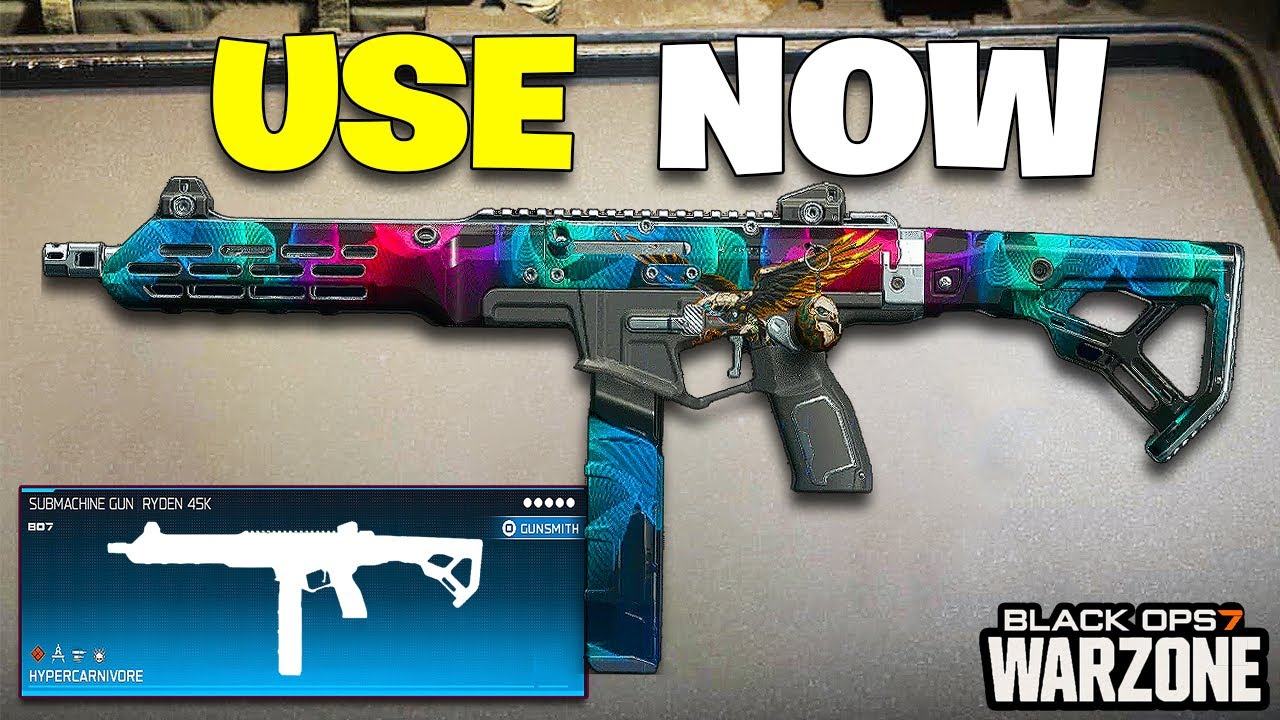RYDEN 45K is the NEW SMG KING in Warzone!🔥 Meta Loadout (Best RYDEN 45K ...