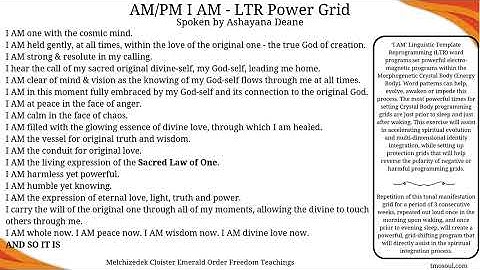 LTR - AM/PM I AM, spoken by Ashayana Deane 