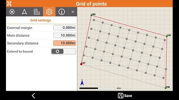 X-PAD Tutorials: COGO Grid of points