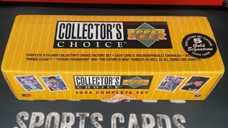 1994 Upper Deck Collectors Choice Set Break  #michaeljordan #derekjeter