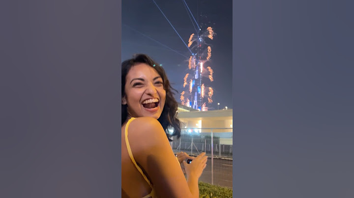 New year in front of BURJ KHALIFA