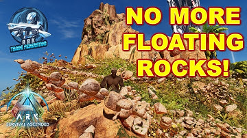 How to get rid of floating rocks in ARK Survival Ascended!