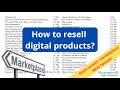 How to resell digital products? What permissions for PLR, MRR, RR, PU?