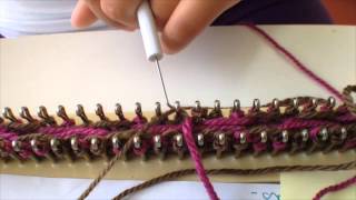 Stranded colorwork in loom knit (From Hats to Sweaters 2)