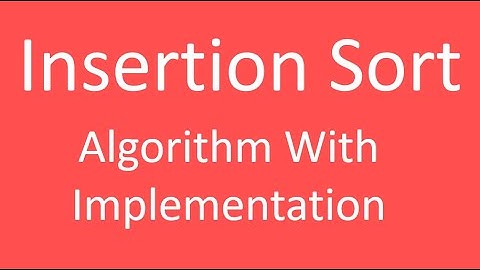 Insertion Sort Algorithm || Code in C# || Sortings