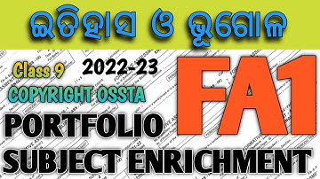FA1 HISTORY & GEOGRAPHY PORTFOLIO AND SUBJECT ENRICHMENT CLASS 9 2022-23