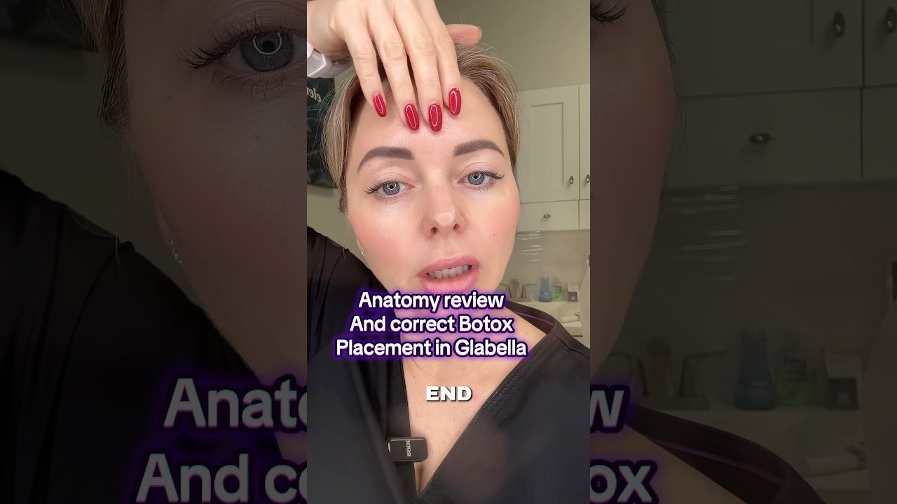 Glabella anatomy review and correct Botox Placement